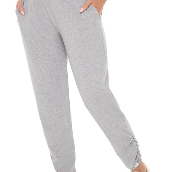 Coolibar, UPF 50+ Women's Cafe Ruche Pants, Heather Grey, XXL, NWT - Picture 2 of 5